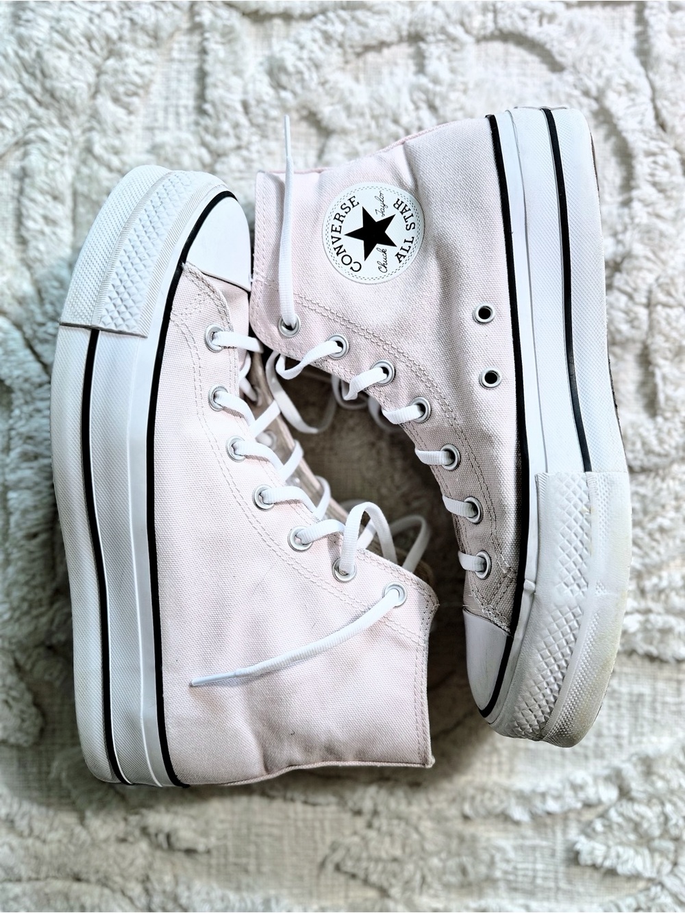 Converse Chuck Taylor All Star Lift Platform Pink High Top Womenโs 9 EUC
